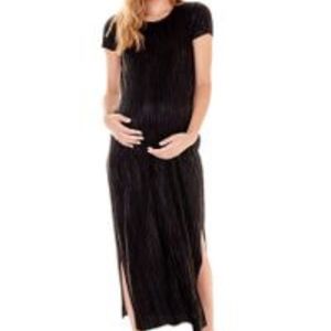 IMANIMO NWT Black Maternity dress with side slits